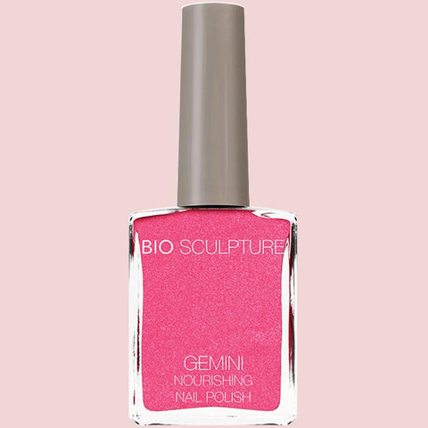 Pink glitter nail polish