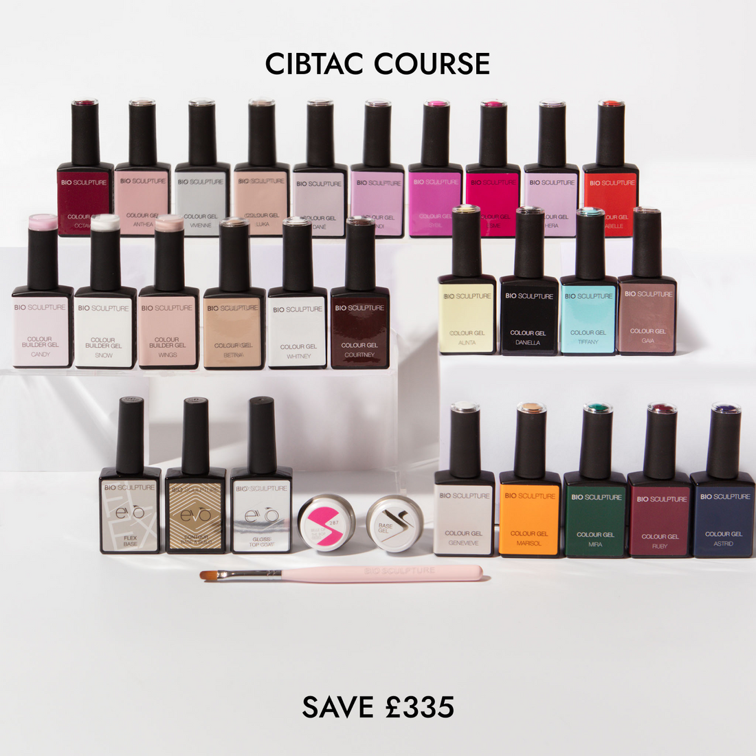 Bio Sculpture Rebrand Kit &amp; Free Online Training - 25 Colours
