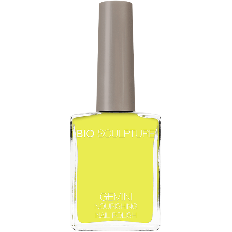 Neon yellow nail polish