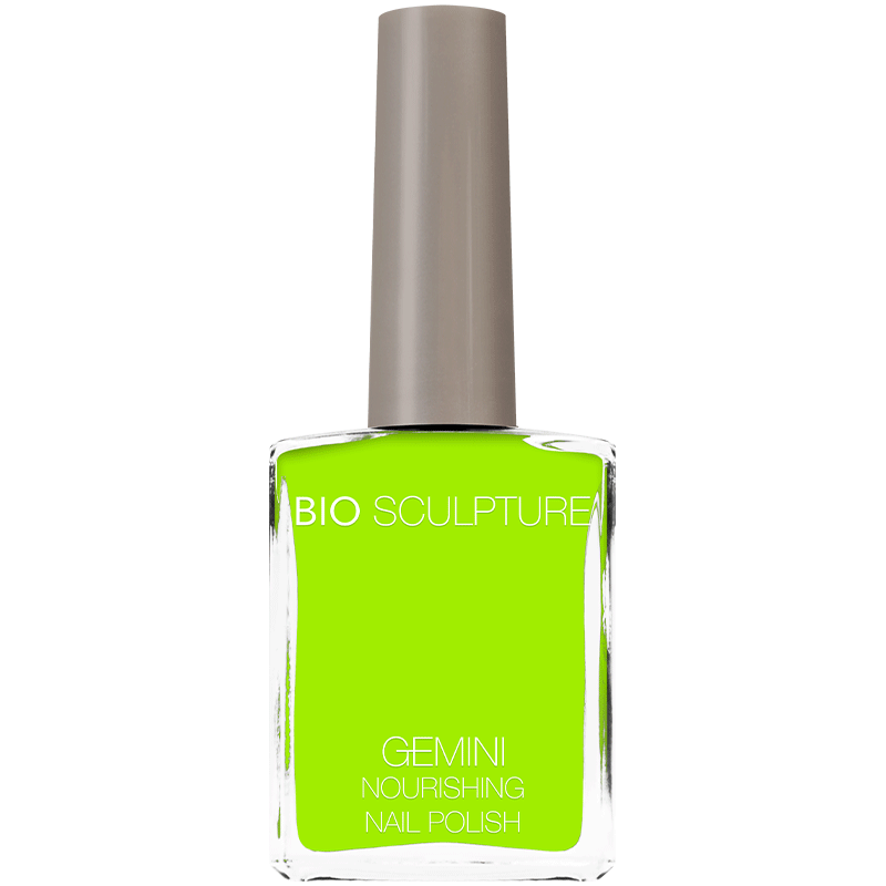 Neon green nail polish