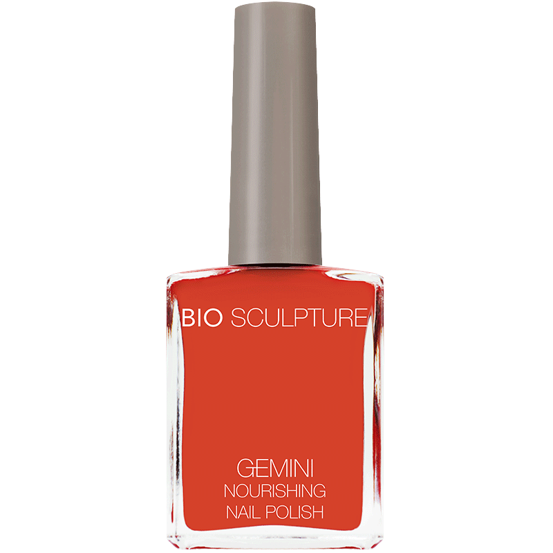 Fiery red nail polish