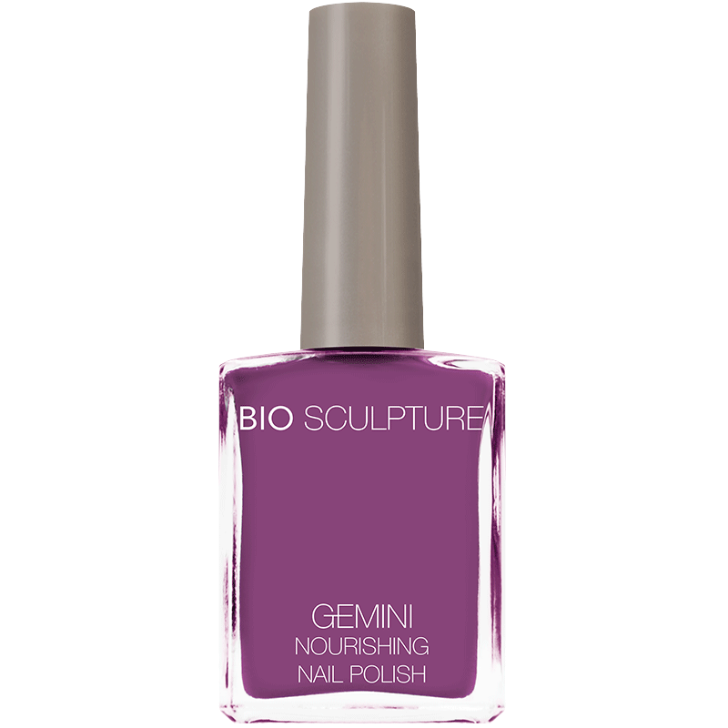 Bright purple nail polish