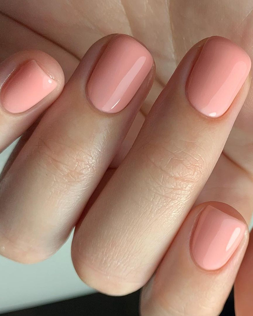 Peach nails