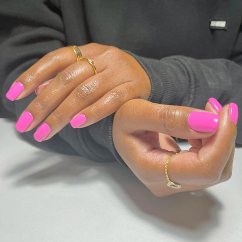 Pinky purple nails