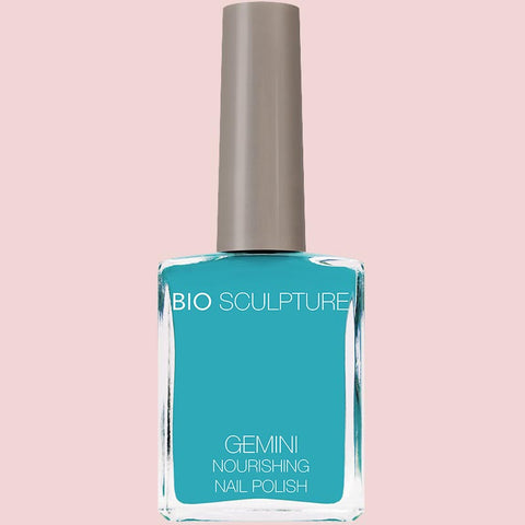 Sky blue nail polish