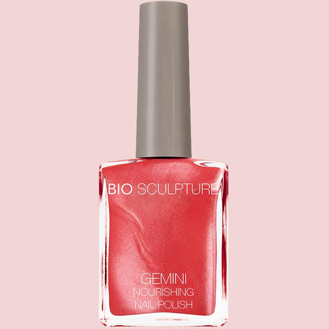 Orange pink nail polish