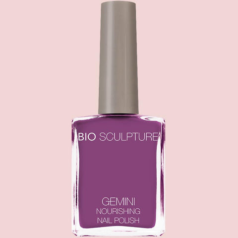 Bright purple nail polish